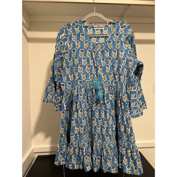 NWOT The Fox and the Mermaid Manah Dress: Sky Blue Sz M - Picture 4 of 6